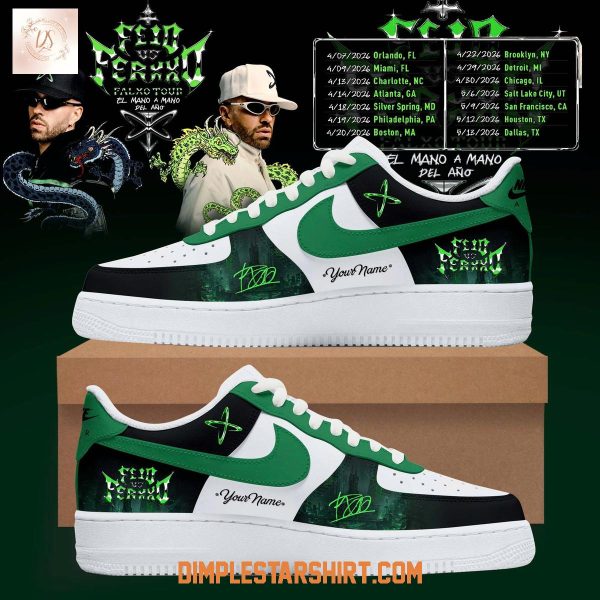 Feid vs Ferxxo Falxo Tour 2026 America Air Force 1 Shoes