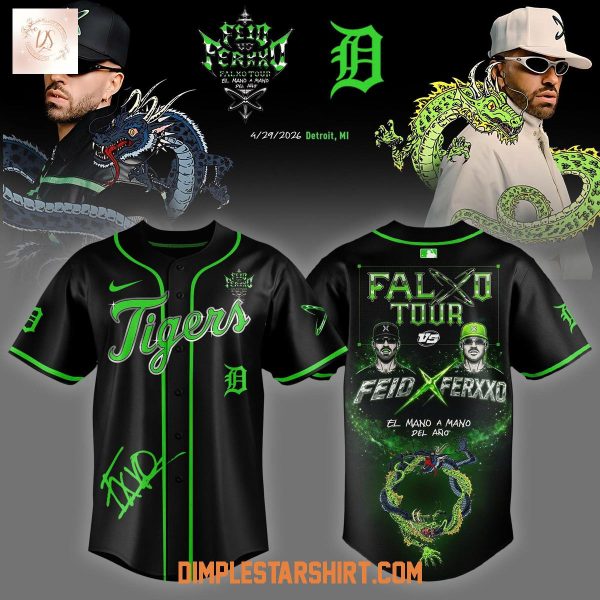 Feid vs Ferxxo Falxo Tour x Detroit Tigers 2026 Jersey