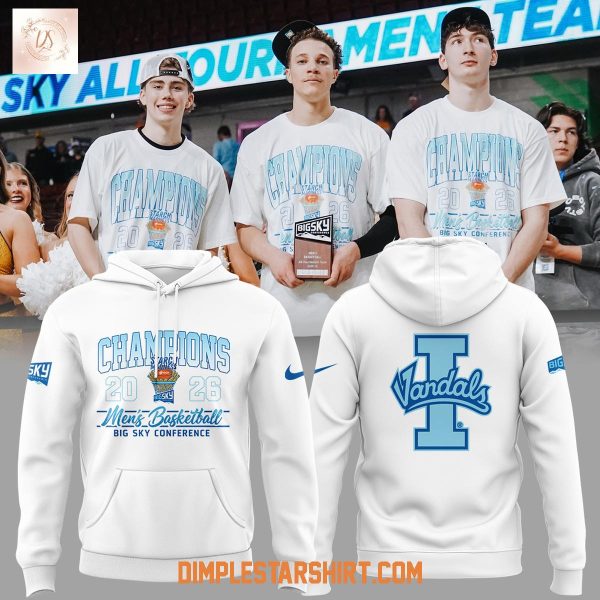 Idaho Vandals Men’s Basketball Big Sky Champions Hoodie T-Shirt