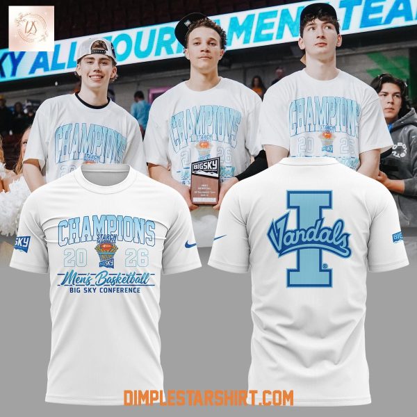 Idaho Vandals Men's Basketball Big Sky Champions Hoodie T Shirt