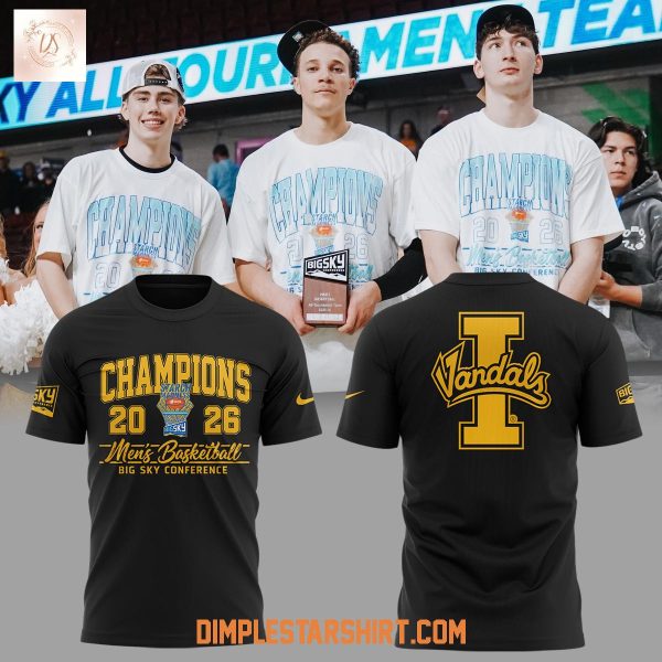 Idaho Vandals Men's Basketball Big Sky Champions Hoodie T Shirt