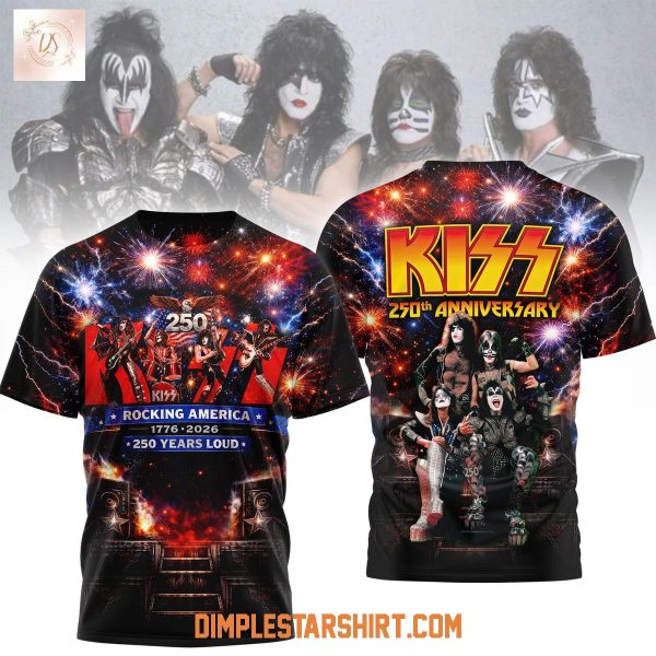 Kiss Rocking America 250 Years 2026 T-Shirt