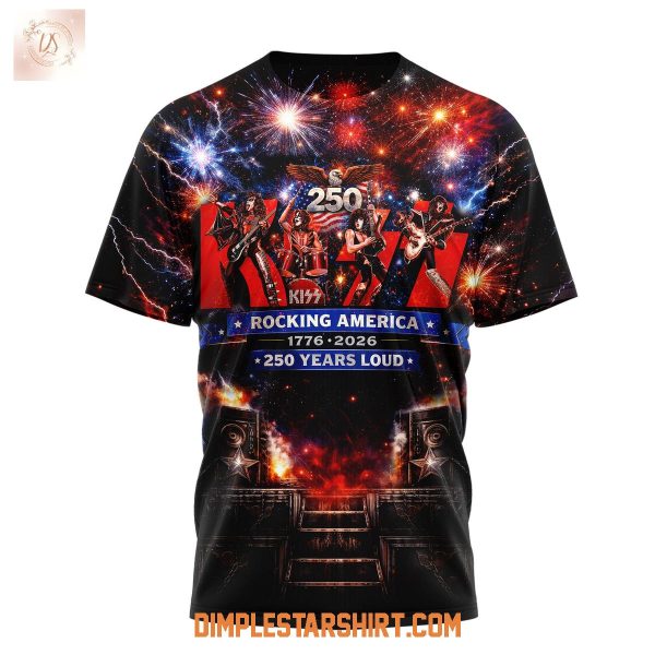 Kiss Rocking America 250 Years 2026 T Shirt