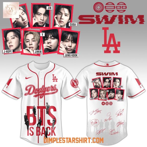Los Angeles Dodgers Celebrate BTS Is Back Swim Jersey
