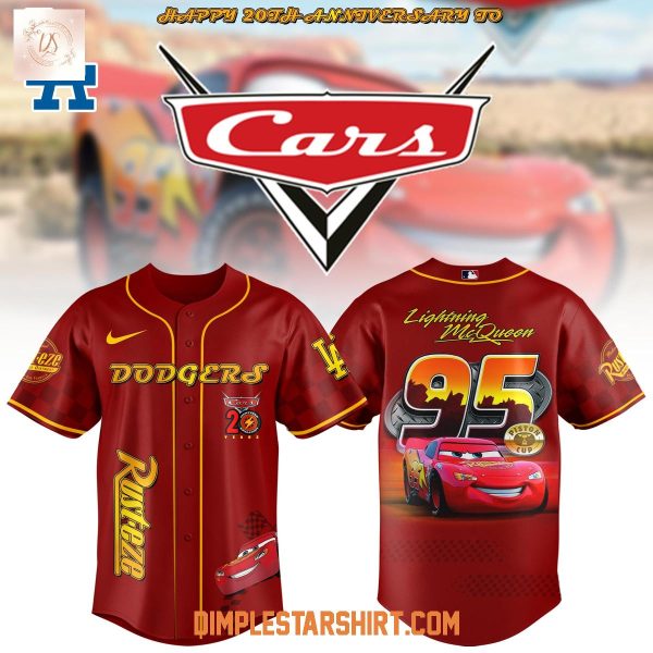 Los Angeles Dodgers x Cars Speed Lightning 20th Anniversary Jersey