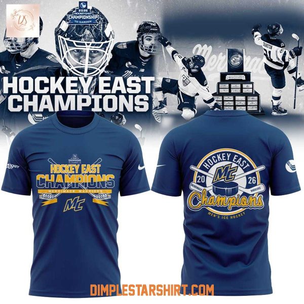 Merrimack Mens Ice Hockey East Champions 2026 Hoodie T Shirt