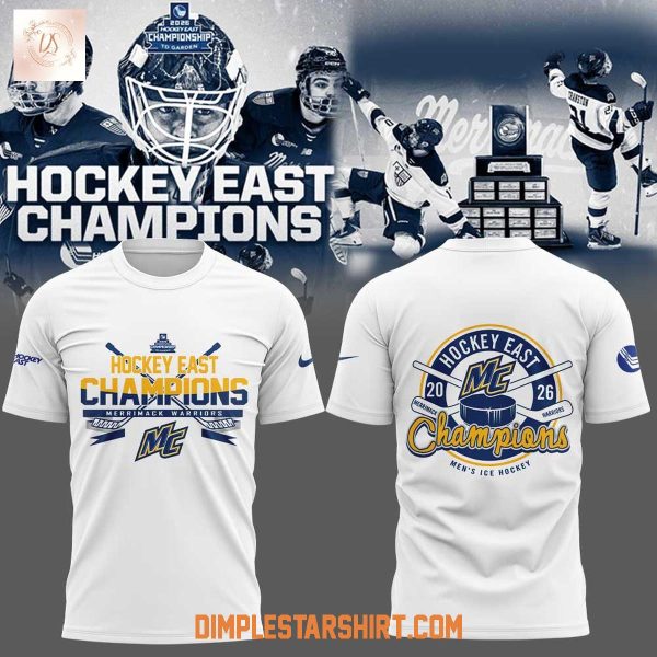 Merrimack Mens Ice Hockey East Champions 2026 Hoodie T Shirt