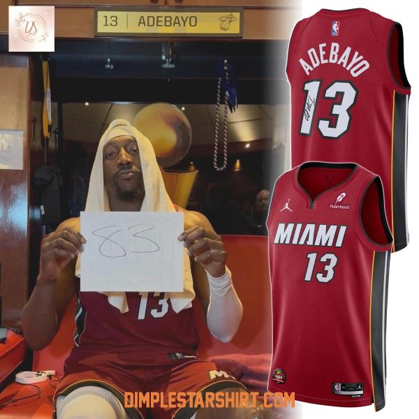 Miami Heat Bam Adebayo Original Vice Nights Swingman Signed Jersey