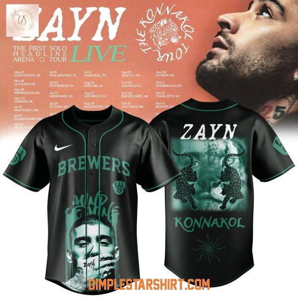 Milwaukee Brewers x Zayn The Konnakol Tour 2026 Jersey