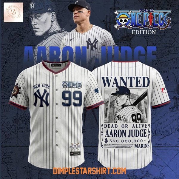 New York Yankees Judge x One Piece Bounty Hunter Crossover Jersey