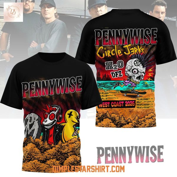 Pennywise West Coast 2026 T Shirt