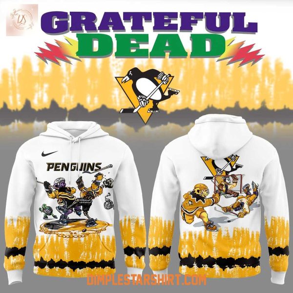 Pittsburgh Penguins Grateful Dead Tie Dye Hoodie T-Shirt
