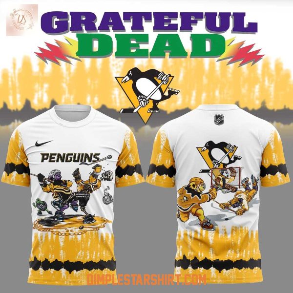 Pittsburgh Penguins Grateful Dead Tie Dye Hoodie T Shirt