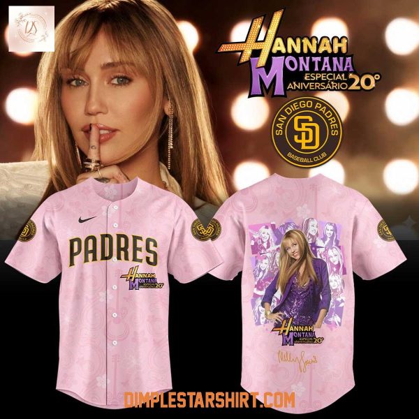 San Diego Padres Celebrate Hannah Montana 20th Anniversary Jersey
