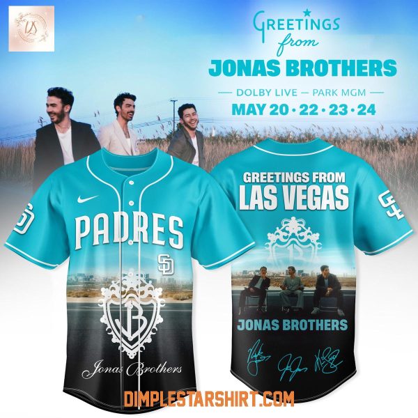 San Diego Padres x Jonas Brothers Greetings From Las Vegas 2026 Jersey