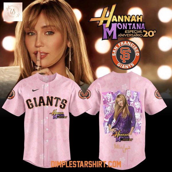 San Francisco Giants Celebrate Hannah Montana 20th Anniversary Jersey