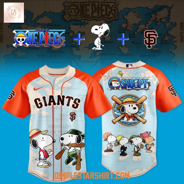 San Francisco Giants x Snoopy x One Piece 2026 Jersey