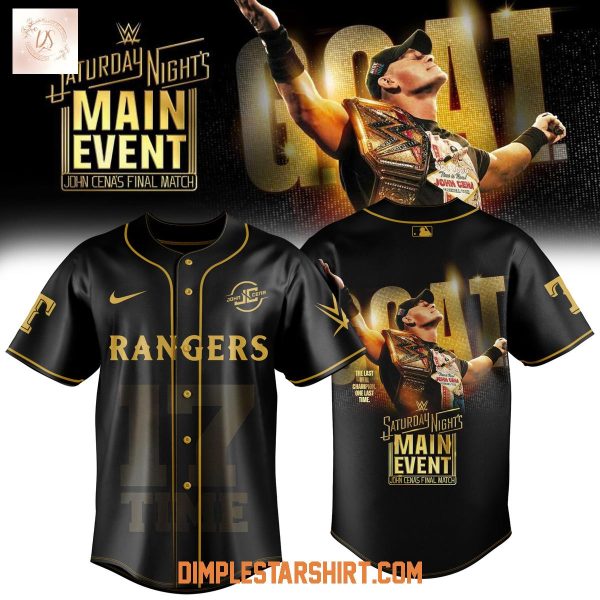 Saturday Night’s Main Event John Cena x Texas Rangers Jersey