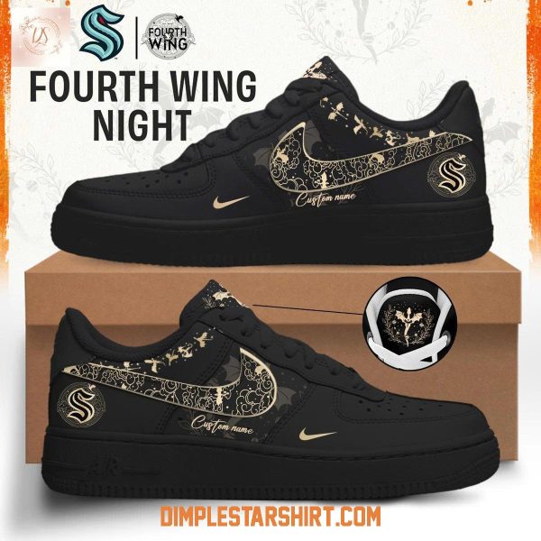 Seattle Kraken Fourth Wing Night Air Force 1 Shoes