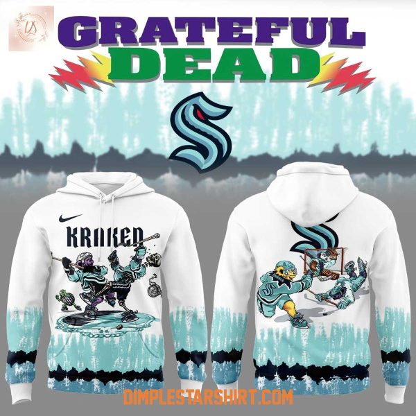 Seattle Kraken Grateful Dead Tie Dye Hoodie T-Shirt