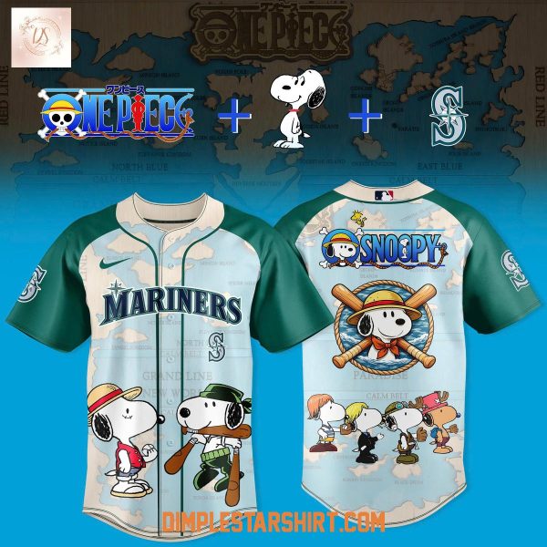 Seattle Mariners x Snoopy x One Piece 2026 Jersey