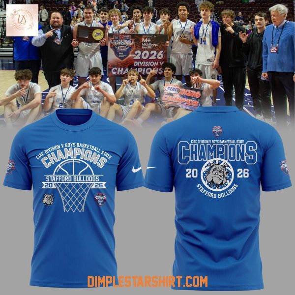 Stafford Bulldogs CIAC Division Champions Hoodie T Shirt