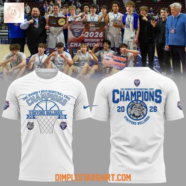 Stafford Bulldogs CIAC Division Champions Hoodie T Shirt