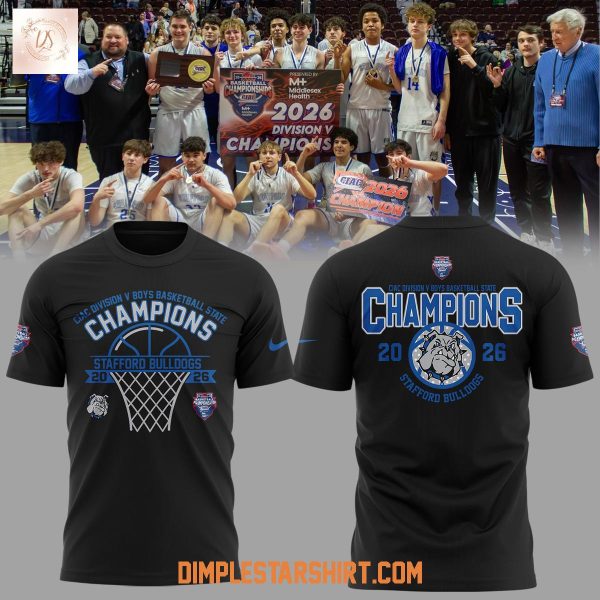 Stafford Bulldogs CIAC Division Champions Hoodie T Shirt