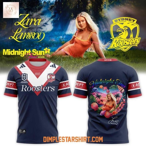 Sydney Roosters x Zara Larssons Midnight Sun Tour 2026 Hoodie T Shirt
