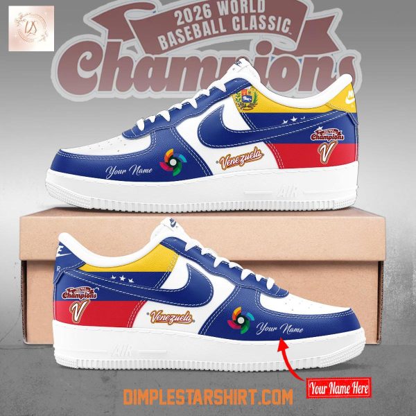 Team Venezuela World Baseball Classic Champions 2026 Air Force 1 Shoes