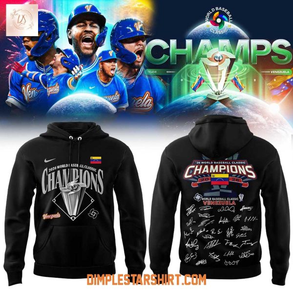 Team Venezuela World Baseball Classic Champions 2026 Hoodie T Shirt
