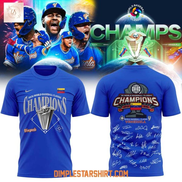 Team Venezuela World Baseball Classic Champions 2026 Hoodie T Shirt