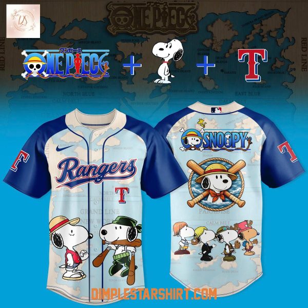 Texas Rangers x Snoopy x One Piece 2026 Jersey