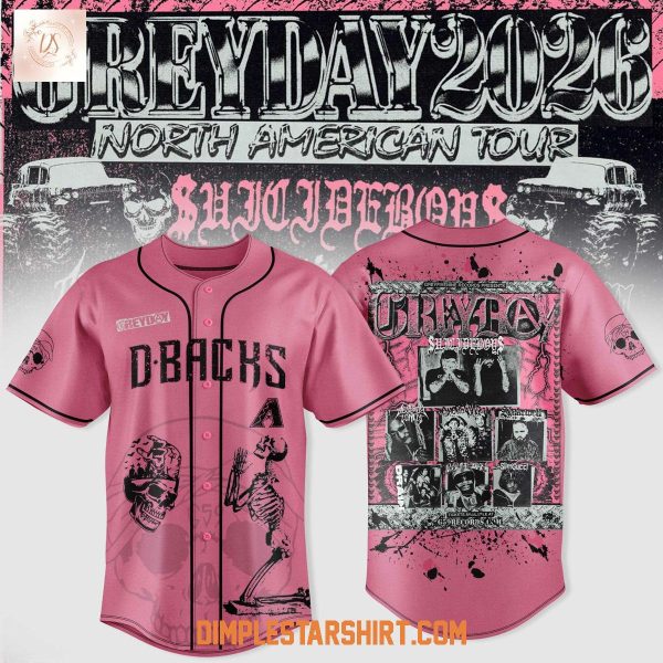 Arizona Diamondbacks x Suicideboys Greyday 2026 North American Tour Jersey