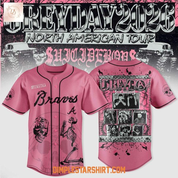 Atlanta Braves x Suicideboys Greyday 2026 North American Tour Jersey