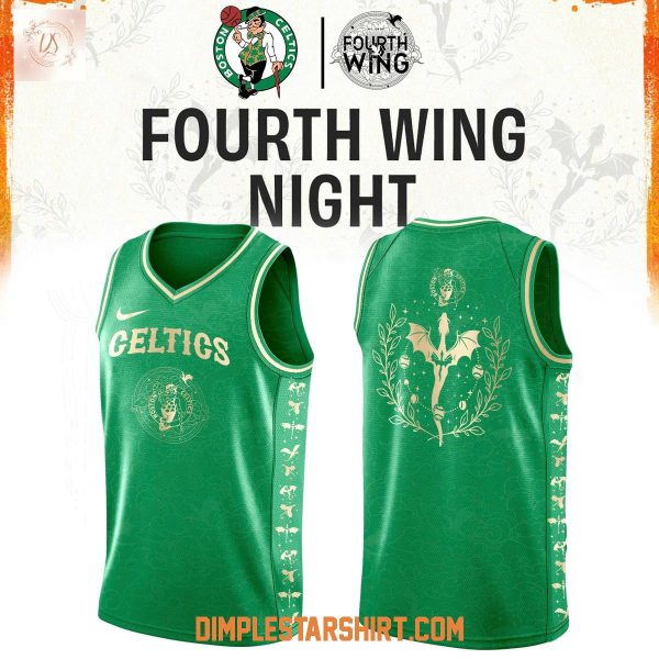 Boston Celtis Fourth Wing Night Basketball Jersey