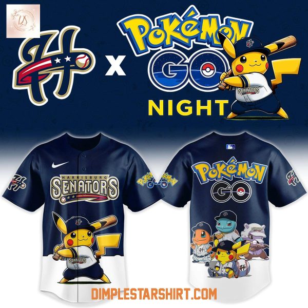 Harrisburg Senators Pokemon Go Night 30th Anniversary Jersey