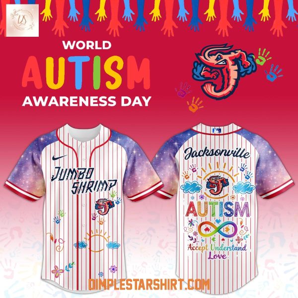 Jacksonville Jumbo Shrimp Autism Awareness Day 2026 Jersey