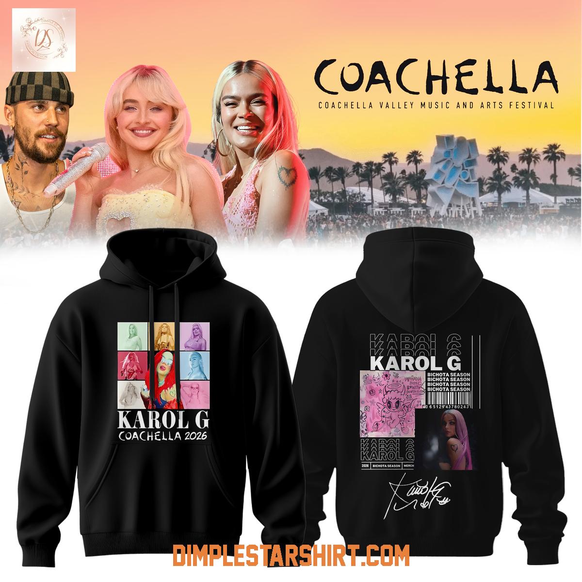 Karol G Coachella Festival 2026 Hoodie T-Shirt Karol G Coachella Festival 2026 Hoodie T-Shirt