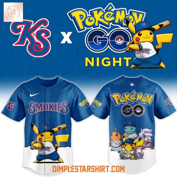 Knoxville Smokies Pokemon Go Night 30th Anniversary Jersey