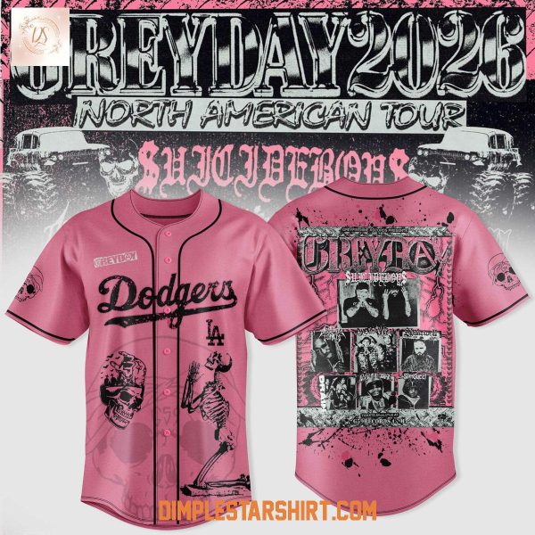 Los Angeles Dodgers x Suicideboys Greyday 2026 North American Tour Jersey