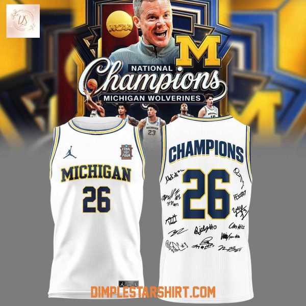 Michigan Wolverines 2026 NCAA National Champions Basketball Jersey