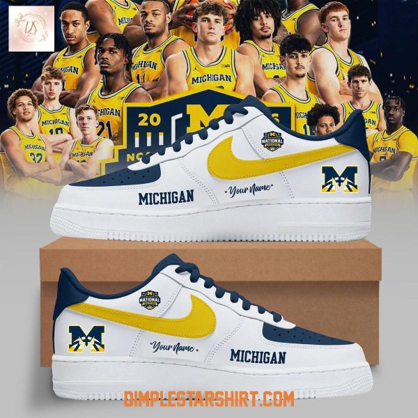 Michigan Wolverines Basketball National Champions 2026 Air Force 1 Shoes