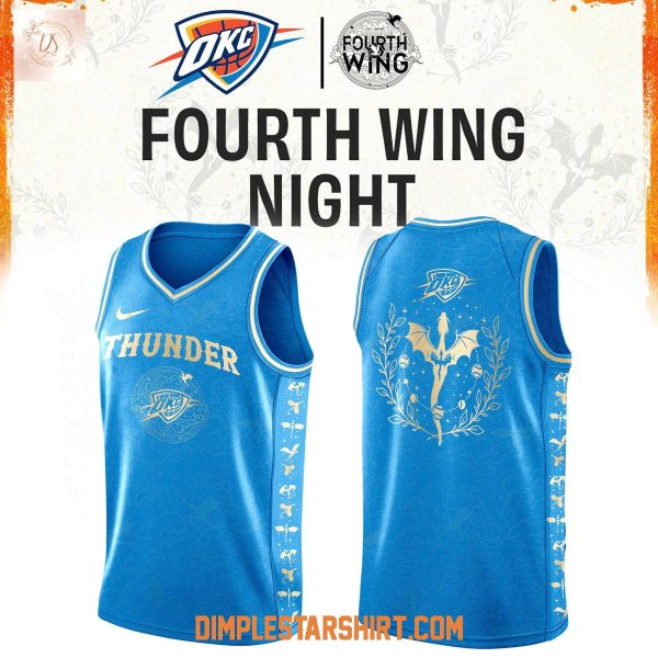 Oklahoma City Thunder Fourth Wing Night Basketball Jersey