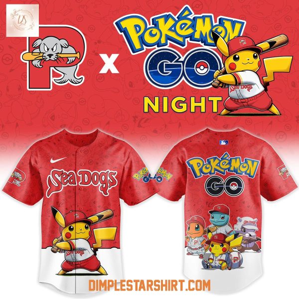 Portland Sea Dogs Pokemon Go Night 30th Anniversary Jersey