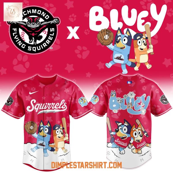 Richmond Flying Squirrels Bluey Night Jersey