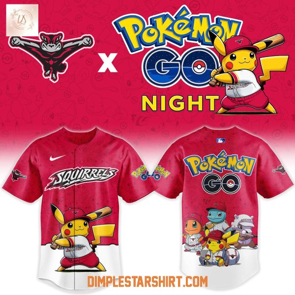 Richmond Flying Squirrels Pokemon Go Night 30th Anniversary Jersey