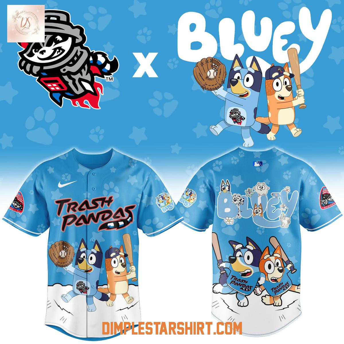 Rocket City Trash Pandas Bluey Night Jersey Rocket City Trash Pandas Bluey Night Jersey