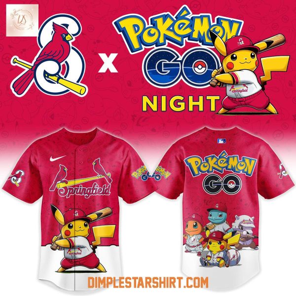 Springfield Cardinals Pokemon Go Night 30th Anniversary Jersey
